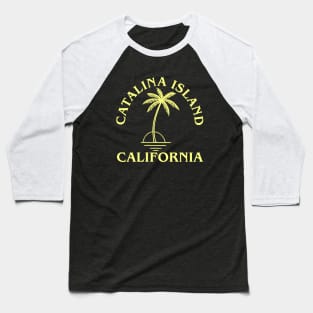 Retro Cool Original Catalina Island Palm Tree Novelty Baseball T-Shirt